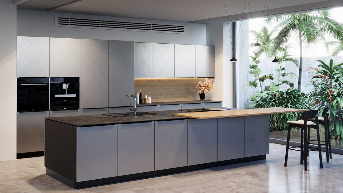 Кухня Делия — Графит и дерево